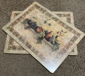 Pimpernel placemats Tuscan Palette -Set of 2- Plate Holder 15.7x11.7” Country